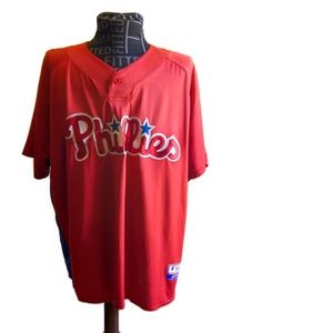 Philadelphia Phillies Pullover Warm-Up Jersey